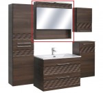 Guido Prémium 01 Romeo dark walnut Tük.+LED 60cm